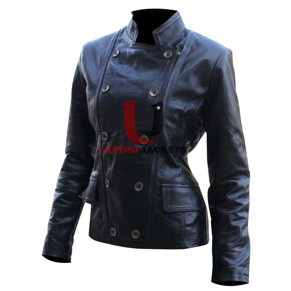 The Twilight Saga Bella Swan Black Leather Jacket