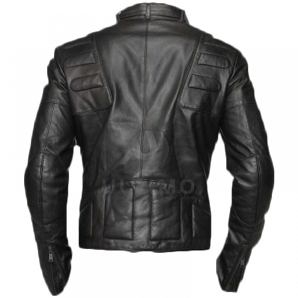 ROCKY III Sylvester Stallone Black Leather Jacket