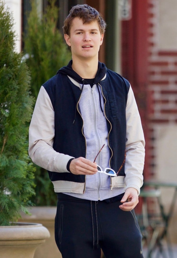 Ansel Elgort Baby Driver Varsity Jacket l Cotton Jacket Sale