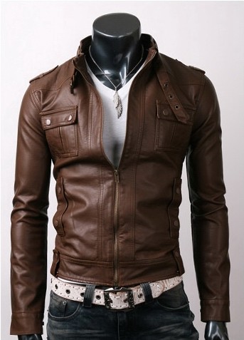 2018 New Fashion Male Leather Jacket Plus Size XXXL 4XL