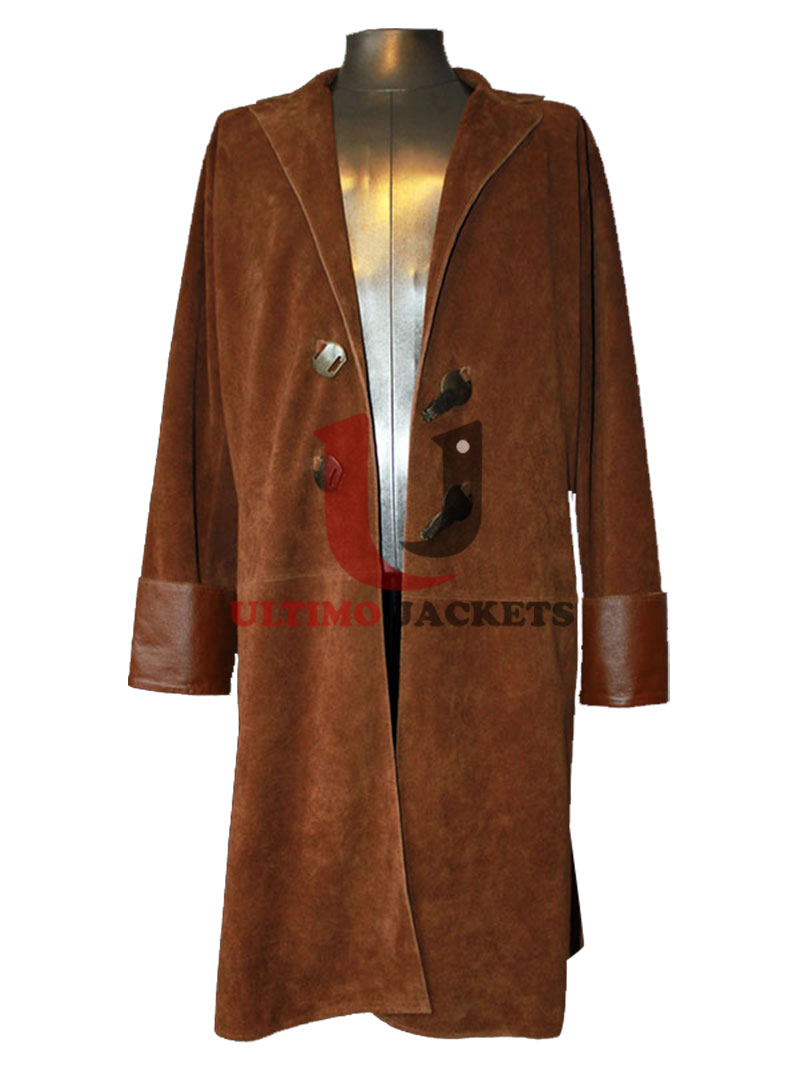 Brown Malcolm Reynolds Serenity Leather long Coat