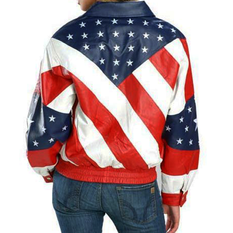 American USA Leather Jacket For Women
