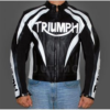 Motorcycle Triumph Black Leather Jacket
