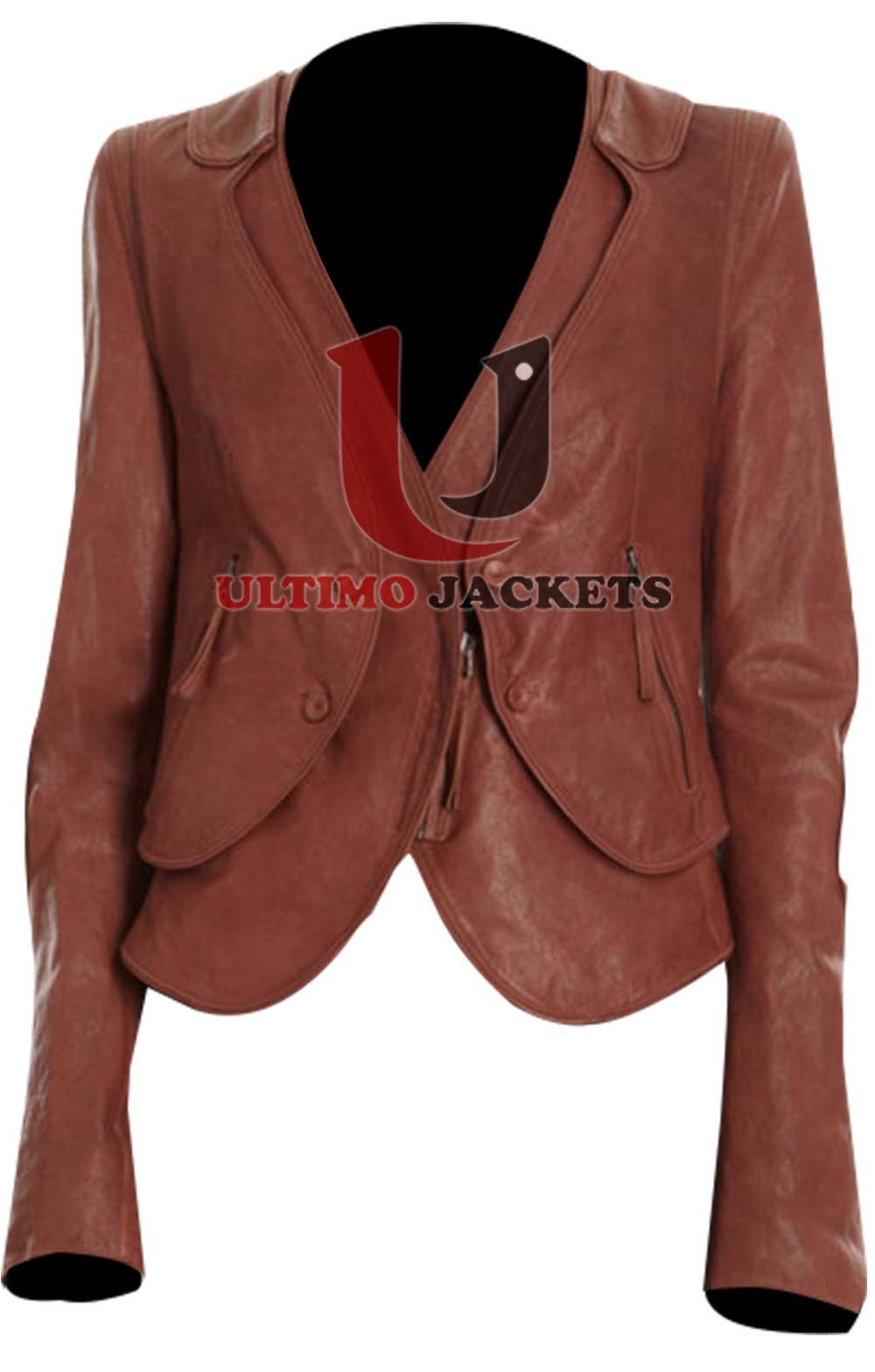 Castle Number One Brown Sheepskin Leather jacket