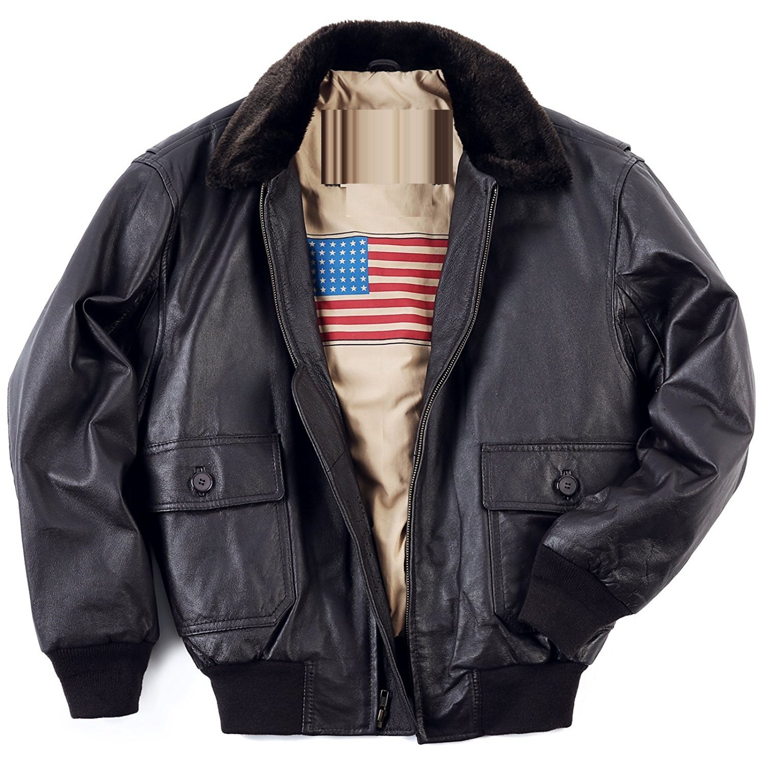 Landing Leathers Men's Air Force A-2 Leather Flight Bomber Jacket