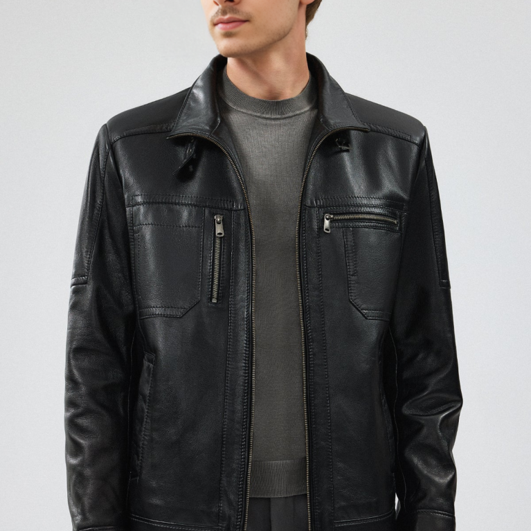 X Men's Leather Black Jacket