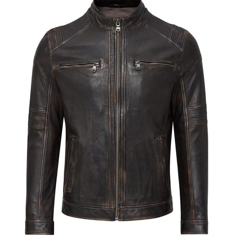 Bronze Men&rsquo;s Leather Jacket
