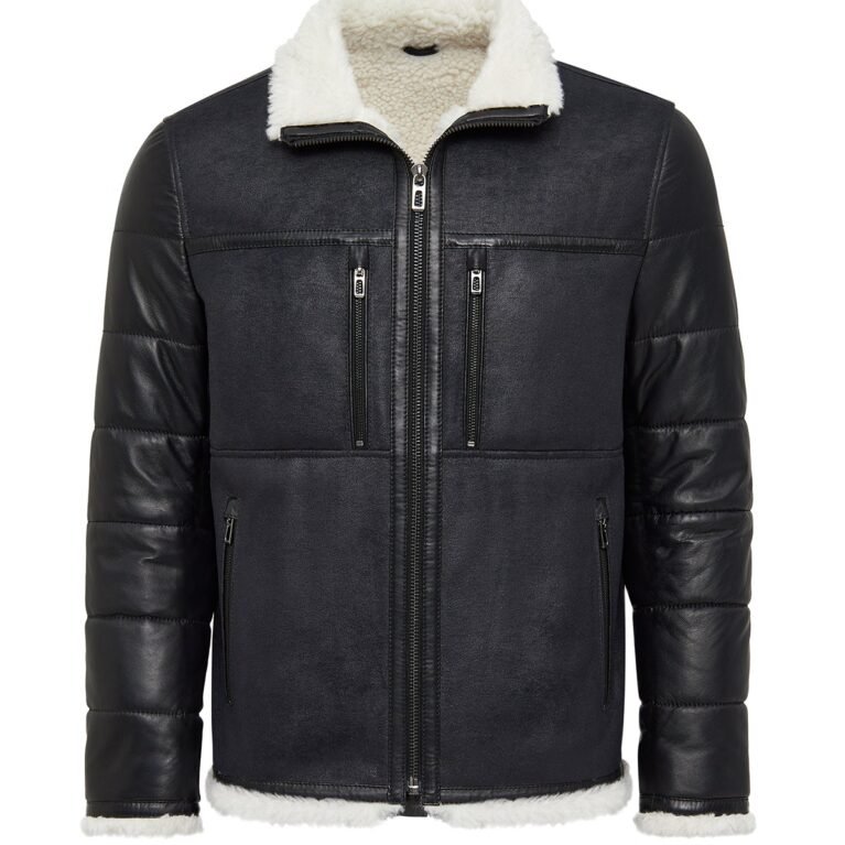 Men's Teddy Black Coat