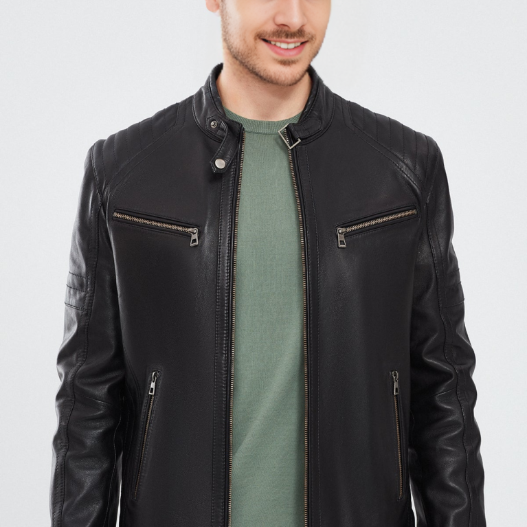 Paul Black Men’s Leather Jacket