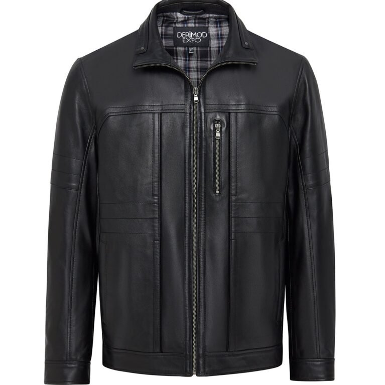 Men&rsquo;s Black Leather Jacket