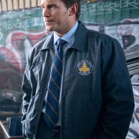 Chris Pratt Mercy 2026 Grey Cotton Jacket