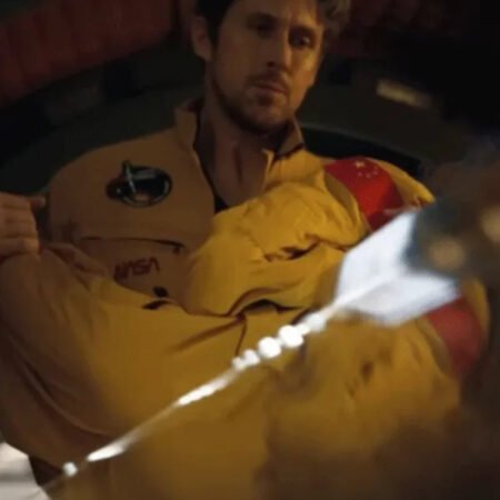 Project Hail Mary 2026 Ryan Gosling Yellow Leather Jacket