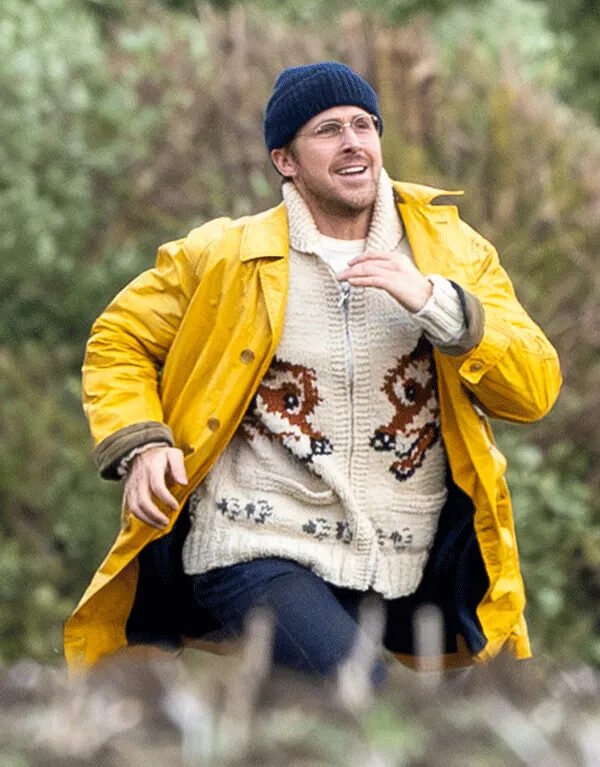 Ryan Gosling Project Hail Mary 2026 Yellow Leather Jacket