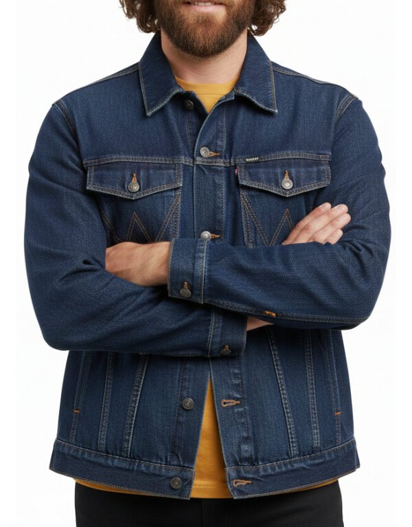 Men's Indigo Blue Denim Trucker Jacket
